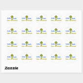 Sticker Rond Foi celte. (Feuille)