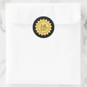 Sticker Rond foi sur la peur (Sac)