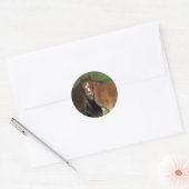 Sticker Rond Foies miniatures en herbe (Enveloppe)
