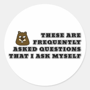 Sticker Rond Foire aux questions que je me pose