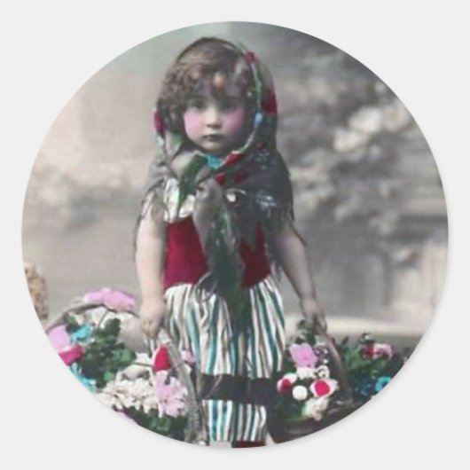 Sticker Rond Foires vintages (Devant)