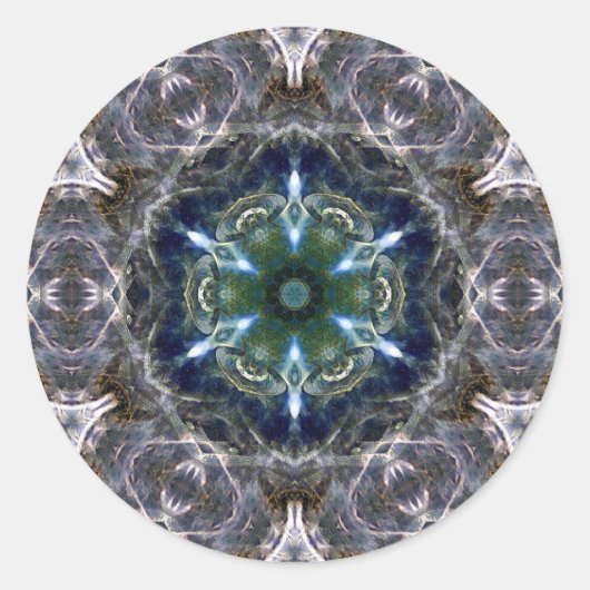 Sticker Rond Folk Mandala (Devant)