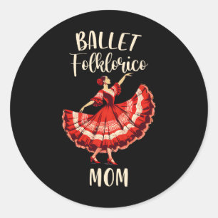 Sticker Rond Folklorico Danse mexicaine Folklorico Ballet Folkl