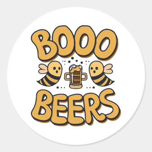 Sticker Rond Folles abeilles (Devant)