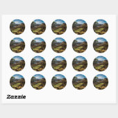 Sticker Rond Follow your dreams ! (Feuille)
