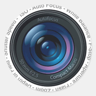 Sticker Rond Fonctionnalité DSLR