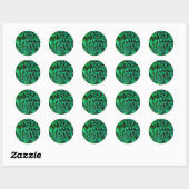 Sticker Rond fond de haie verte (Feuille)