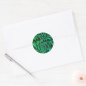 Sticker Rond fond de haie verte (Enveloppe)
