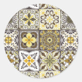 Sticker Rond Fond d'écran Backsplashes/Talavera (Devant)