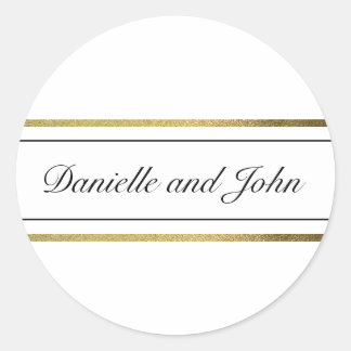 Sticker Rond Fond d'or