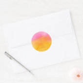 Sticker Rond Fond doux aquarelle abstrait (Enveloppe)