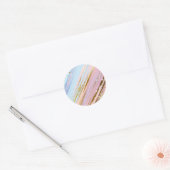 Sticker Rond Fond rose texturé (Enveloppe)