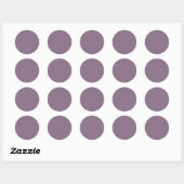 Sticker Rond Fond violet texturé calme et simple (Feuille)