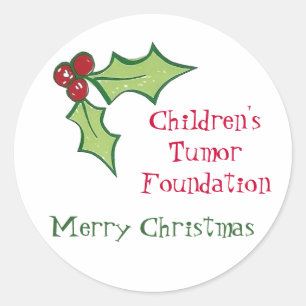 Sticker Rond Fondation de la tumeur pour enfants Christ... - Cu