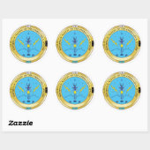 Sticker Rond Fondation nationale Chiricahua Apache (Feuille)