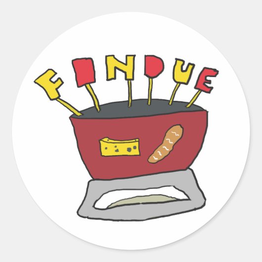 Sticker Rond Fondue (Devant)