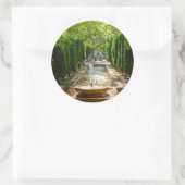 Sticker Rond Fontaine dans les jardins d'Almudaina - Palma de M (Sac)