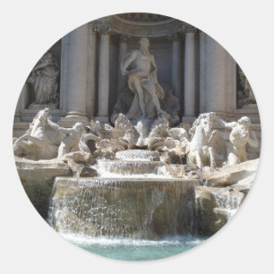 Sticker Rond Fontaine de Trevi