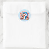 Sticker Rond Foodie Doraemon (Sac)