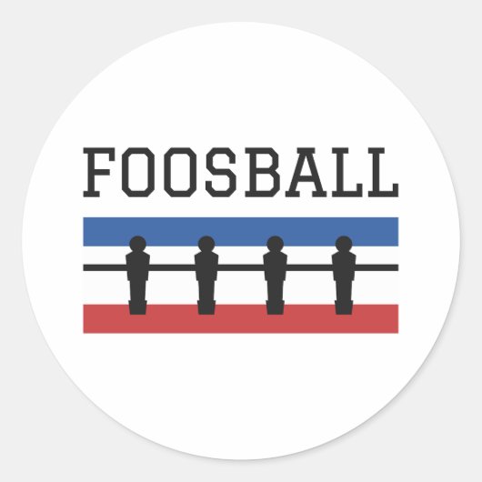 Sticker Rond Foosball Retro (Devant)