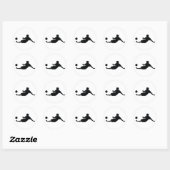 Sticker Rond Football (Feuille)