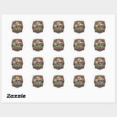 STICKER ROND FOOTBALL (Feuille)