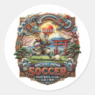 STICKER ROND FOOTBALL