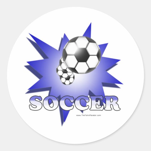 Sticker Rond Football! (Devant)