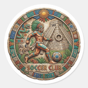 STICKER ROND FOOTBALL