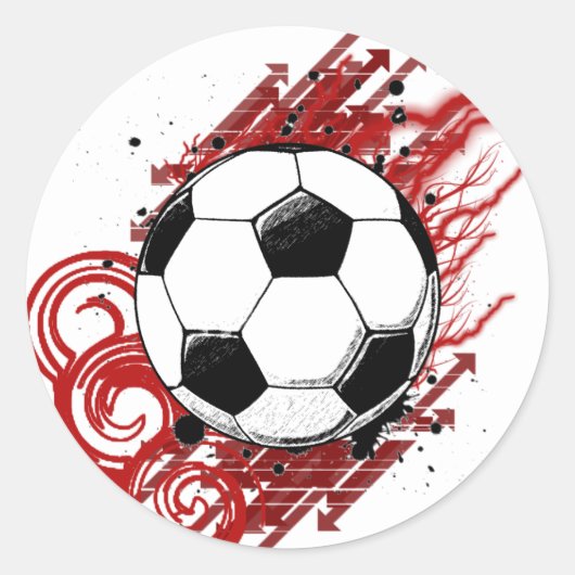 Sticker Rond Football (Devant)