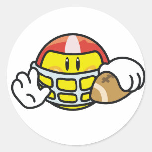 Sticker Rond Football