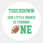 Sticker Rond Football 1er anniversaire (Devant)