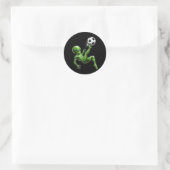 Sticker Rond Football Alien (Sac)