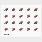 Sticker Rond Football américain (Feuille)