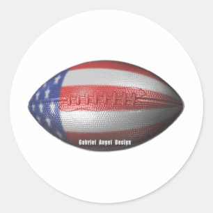 Sticker Rond Football américain