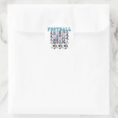 STICKER ROND FOOTBALL AMERICAN (Sac)