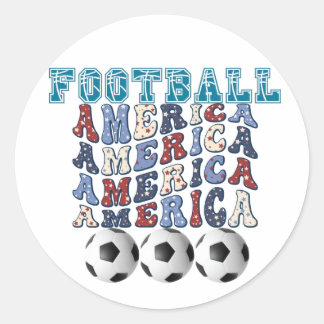 STICKER ROND FOOTBALL AMERICAN