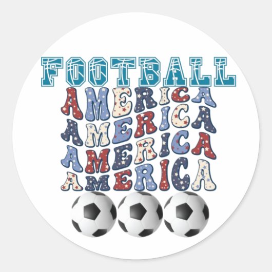 STICKER ROND FOOTBALL AMERICAN (Devant)