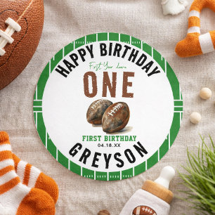 Sticker Rond Football Aquarelle Première Année 1er Anniversai