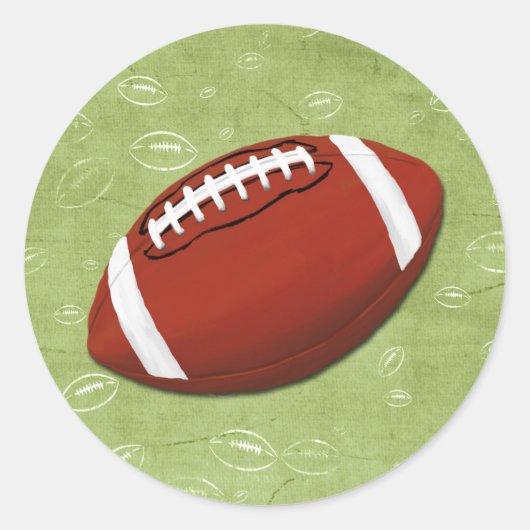 Sticker Rond Football Blitz Fête d'anniversaire pour enfants (Devant)