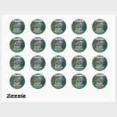 Sticker Rond Football Boy Anniversaire Fête Favoriser (Feuille)