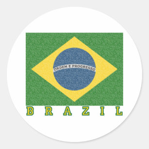 Sticker Rond Football brésilien 2010