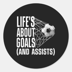 Sticker Rond Football Cool Pour Les Hommes Femmes Amoureux Du F