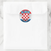 Sticker Rond Football Croatie (Sac)