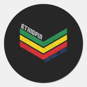 Sticker Rond Football éthiopien Jersey 2021