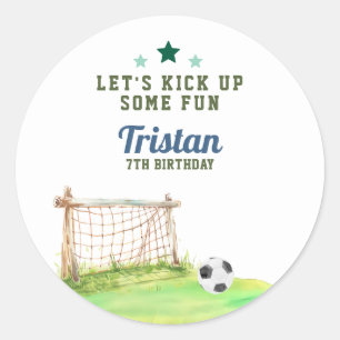 Sticker Rond Football “Faisons Décoller le Fun” Anniversaire To