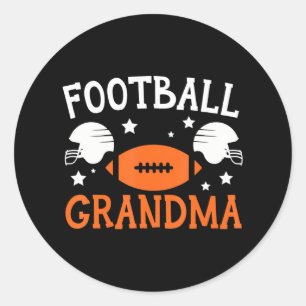 Sticker Rond Football Grand-mère Grand-mère Grand-parents
