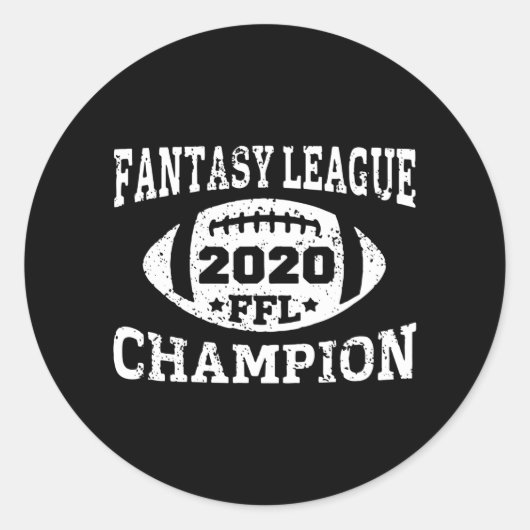 Sticker Rond football imaginaire (Devant)