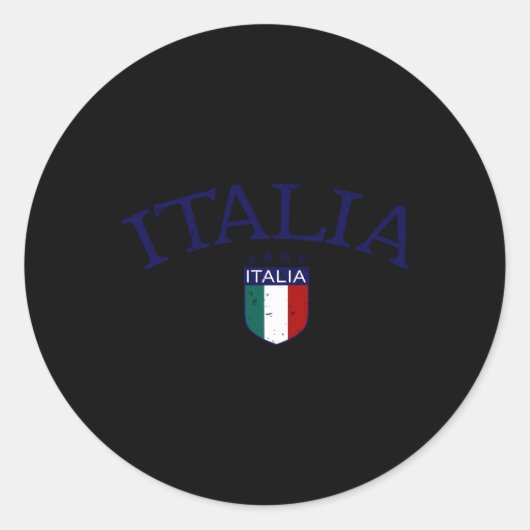 Sticker Rond Football Italia (Devant)