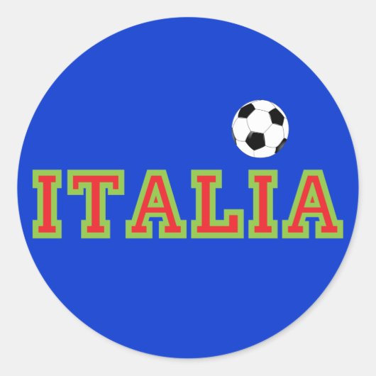 Sticker Rond Football italien (Devant)